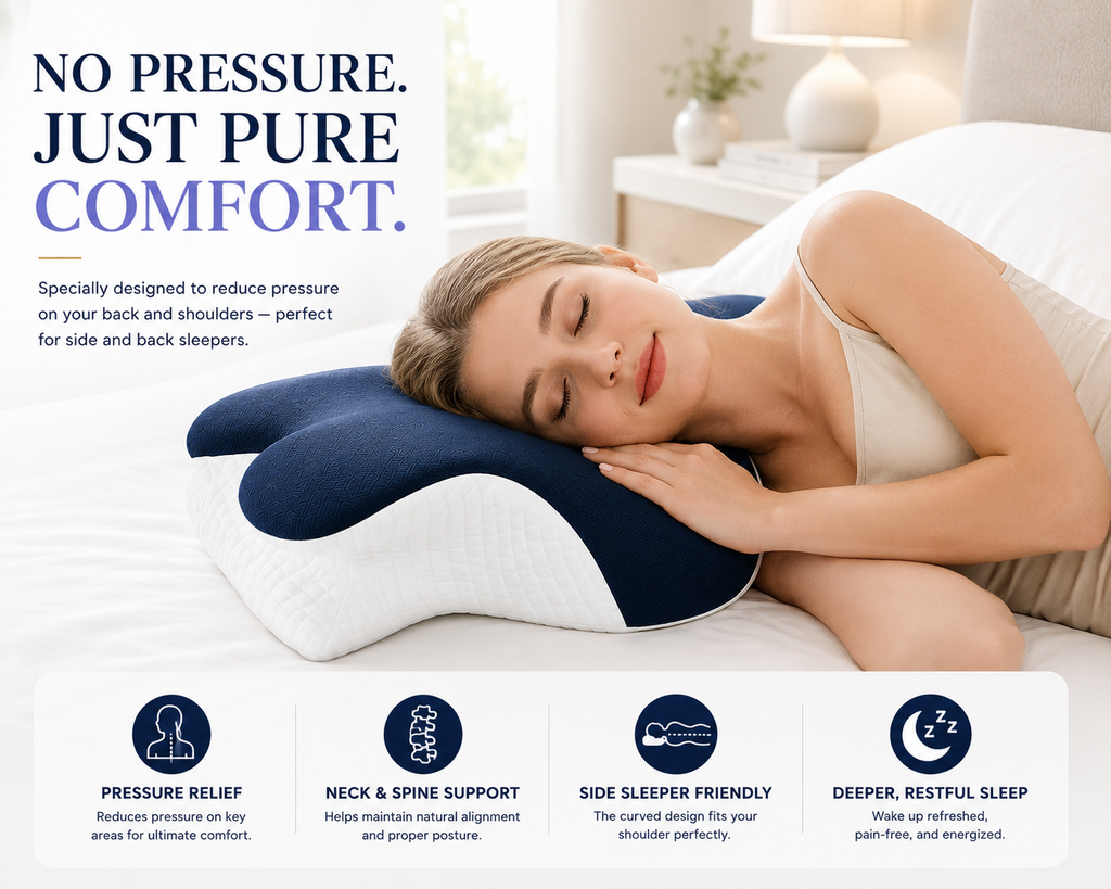 Slow Rebound Memory Foam Neck Pillow